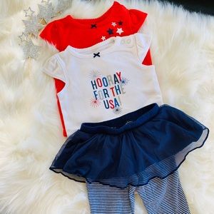 Carters baby girl matching set